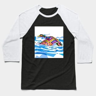 Flying bird in WPAP Baseball T-Shirt